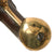 Original 18th Century French Brass Barrel Flintlock Belt Pistol Signed LEROUX À TOULON with Brass Lock and Silver Wire Inlay, Circa 1760