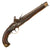 Original 19th Century Dutch Flintlock Naval Pistol with Belt Hook Marked ORANIEN GETROV TOT DEN DOOT on Barrel, Circa 1820