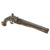 Original American Revolutionary War Era German Hessian Mounted Jäger Style Flintlock Pistol with Brass Mountings, Three Screw Lock, and 17 / 39 Stock Marking, Circa 1750