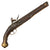 Original American Revolutionary War Era German Hessian Mounted Jäger Style Flintlock Pistol with Brass Mountings, Three Screw Lock, and 17 / 39 Stock Marking, Circa 1750