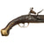 Original American Revolutionary War Era German Hessian Mounted Jäger Style Flintlock Pistol with Brass Mountings, Three Screw Lock, and 17 / 39 Stock Marking, Circa 1750