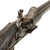 Original American Revolutionary War Era German Hessian Mounted Jäger Style Flintlock Pistol with Brass Mountings, Three Screw Lock, and 17 / 39 Stock Marking, Circa 1750