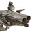 Original Early 18th Century French Style Iron Mounted Double Barreled Flintlock Pocket Pistol with Figured Walnut Stock, Circa 1690-1710