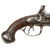 Original Early 18th Century French Style Iron Mounted Double Barreled Flintlock Pocket Pistol with Figured Walnut Stock, Circa 1690-1710