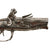 Original Early 18th Century French Style Iron Mounted Double Barreled Flintlock Pocket Pistol with Figured Walnut Stock, Circa 1690-1710