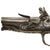 Original Early 18th Century French Style Iron Mounted Double Barreled Flintlock Pocket Pistol with Figured Walnut Stock, Circa 1690-1710