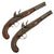 Original 18th Century Pair of English Flintlock Belt Pistols Signed THOMAS with Waterproof Locks, Half Stocks, and Tower Private Proofs, Circa 1790-1810