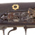 Original Early 19th Century Moroccan Moukahla .65 Caliber Snaphaunce Long Gun with Engraved and Silver Inlaid 52" Barrel and Brass Bands