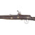 Original Early 19th Century Moroccan Moukahla .65 Caliber Snaphaunce Long Gun with Engraved and Silver Inlaid 52" Barrel and Brass Bands