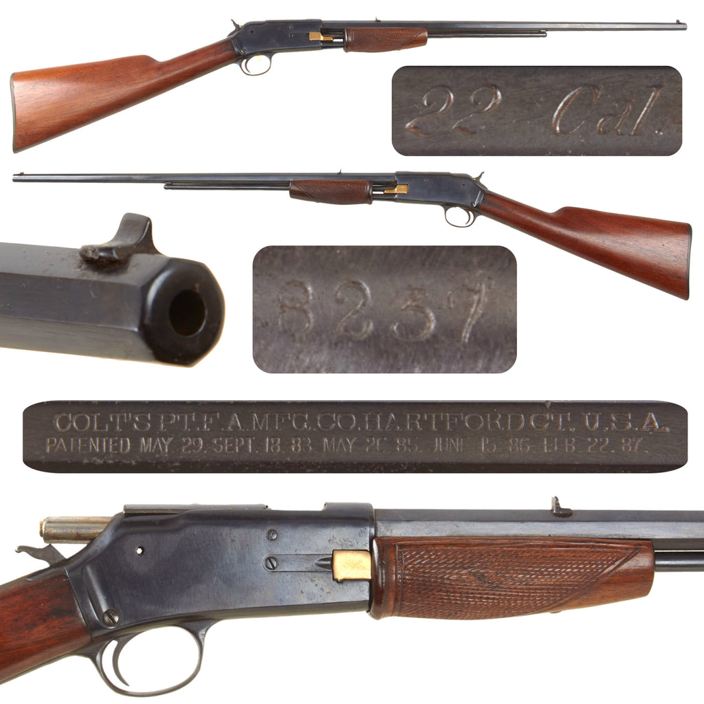 Original U.S. Colt Small Frame .22 Cal. Lightning Pump Action Magazine Rifle made in 1889 - Serial 8237 Original Items