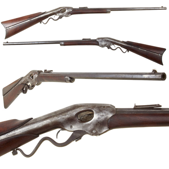 Original U.S. Evans Transitional Model 1876 .44 Caliber Repeating Sporting Rifle with 28" Octagon Barrel - 24 Round Magazine Original Items