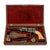 Original U.S. Gustave Young Factory Engraved Colt Model 1851 Navy .36cal Percussion Revolver with Mexican Eagle Carved Ivory Grip in Custom Case with Accessories - Matching Serial 44483 Original Items