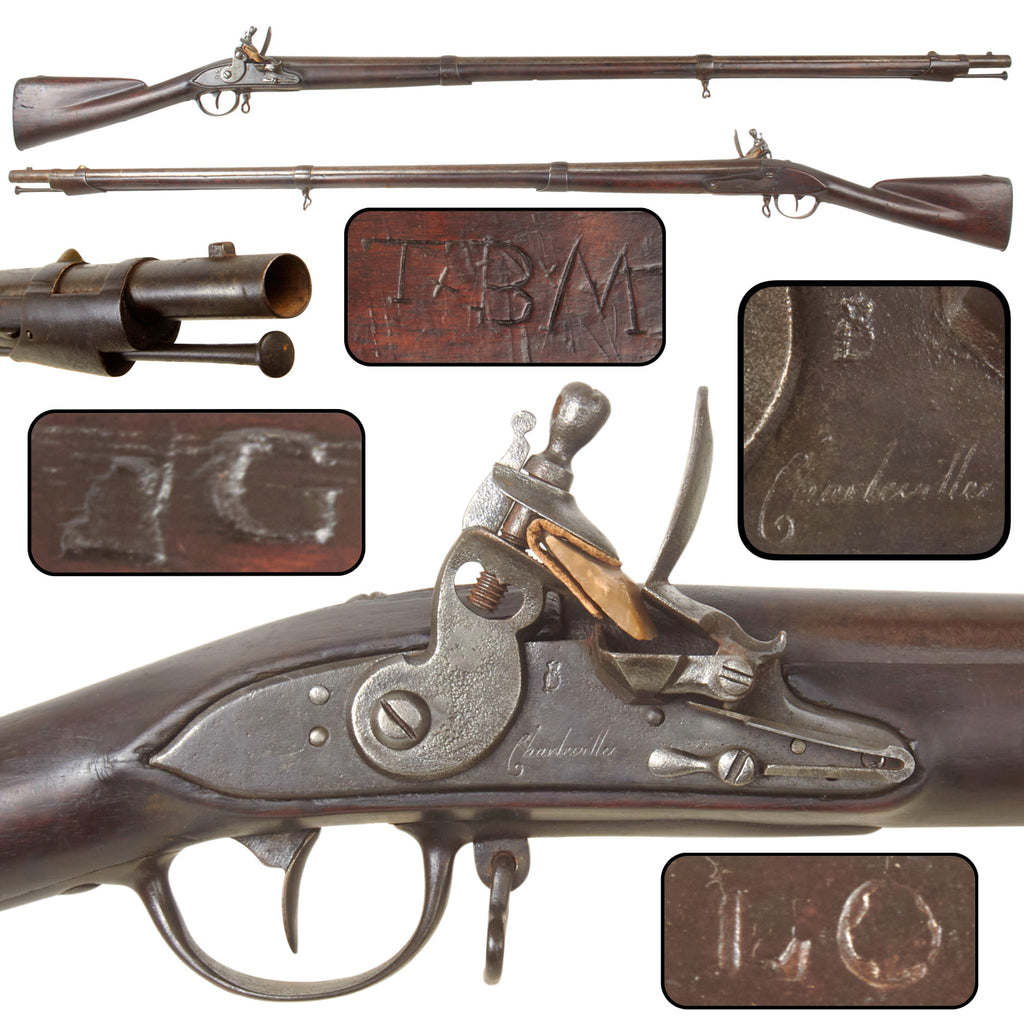 Original U.S. Revolutionary War Era French Modèle 1766/68 Charleville Flintlock Musket by Charleville Arsenal, Circa 1766