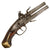 Original Early 19th Century British Style Over & Under Double Barrel Turn-Over Flintlock Pistol - Circa 1800 Original Items
