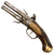 Original Early 19th Century British Style Over & Under Double Barrel Turn-Over Flintlock Pistol - Circa 1800 Original Items