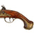 Original 18th Century British Brass Barrel Flintlock Pistol Pistol by Grice with Engraved Brass Fittings - Circa 1770 Original Items
