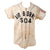 Original U.S. WWII Occupation Period Airborne Paratrooper 504th PIR Devils in Baggy Pants Wool Pinstripe Baseball Jersey Shirt with Rare Oversize Felt Regimental Patch - As Seen on Pawn Stars