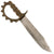 Original U.S. WWII 1st Battalion Ranger Aussie Large Cog Guard Knuckle V44 Bowie Fighting Knife Original Items