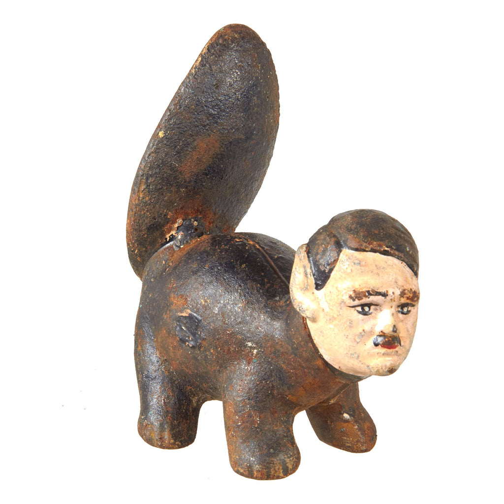 Original U.S. WWII American Anti-German Multi-piece Cast Iron “Der Phew-Ur” Skunk Caricature Original Items