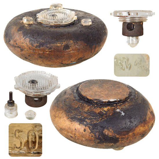 Original German WWII Incredibly Rare Inert Wehrmacht Topfmine A4531 Anti-Tank Landmine Original Items