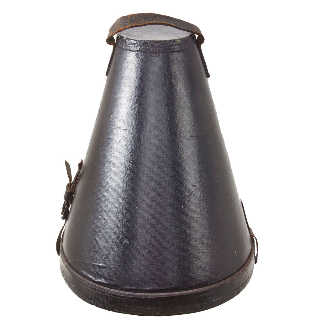 Original Imperial German WWI Pickelhaube Spiked Helmet Officer’s Leather Carry Case with Intact Straps Original Items