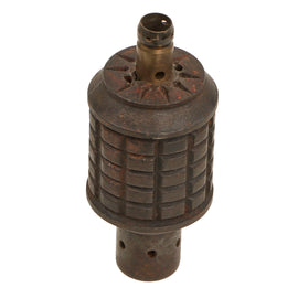 Original Japanese WWII Inert Type 91 Hand Fragmentation Grenade Dated 1940 with Booster - Inert