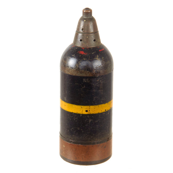 Original Japanese WWII Type 89 Knee Mortar 50mm Grenade Discharger Inert Round - Dated 1942