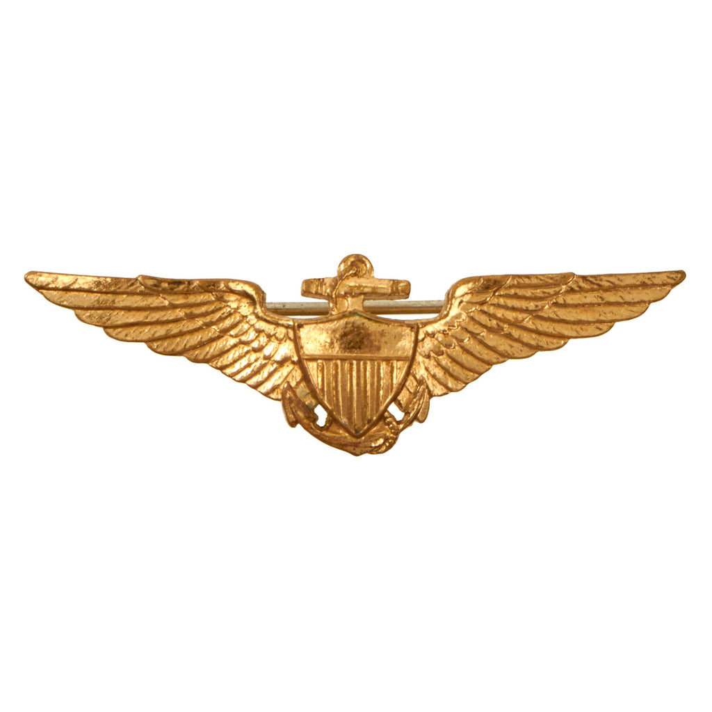 Original U.S. Early 1920s USN Small Pilot Shirt Wing by Robbins Co. Original Items