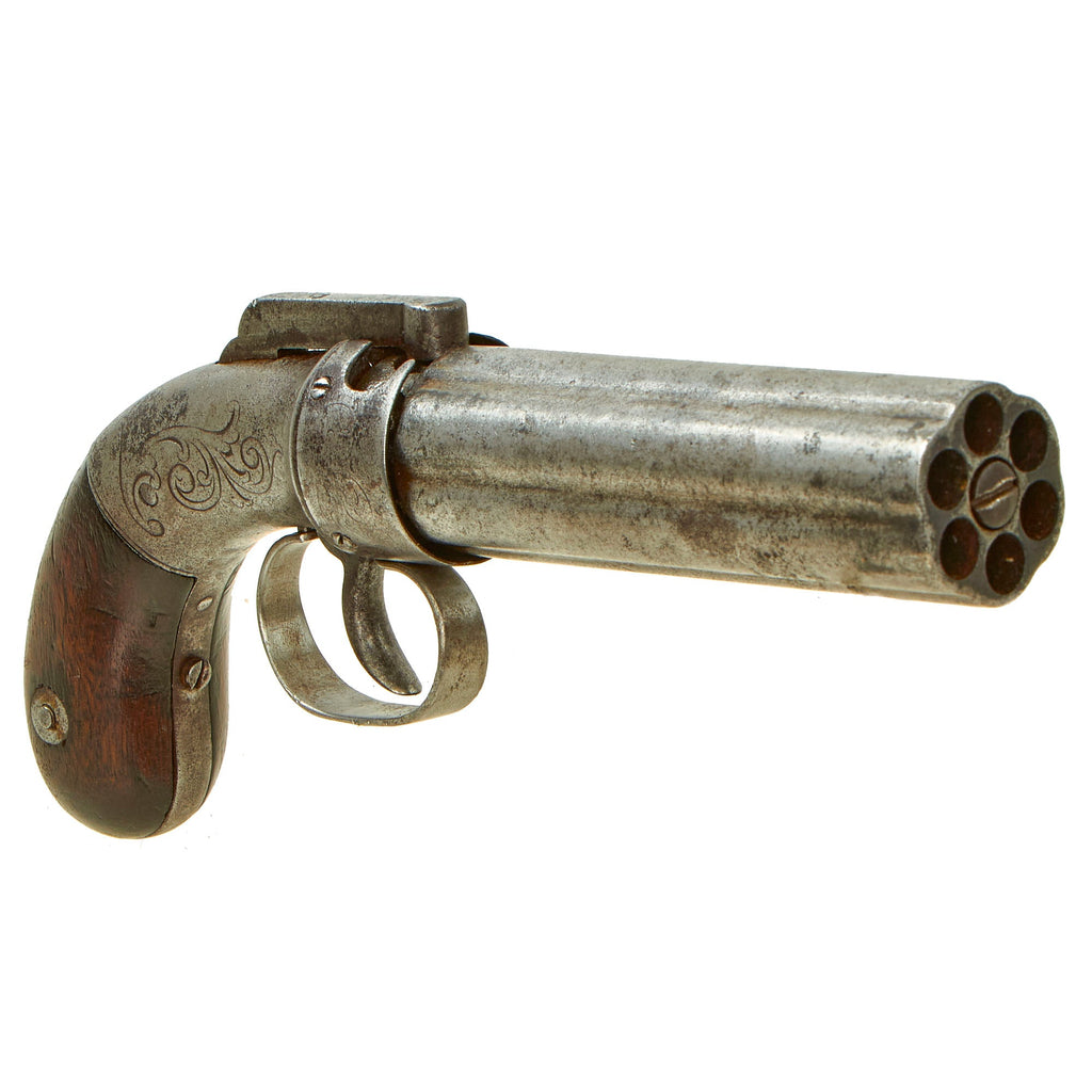 Original U.S. 19th Century Allen & Wheelock 1845 Patent .31cal Percussion Pepperbox Revolver -  Serial 32 Original Items
