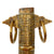 Original 19th Century North African - Arabian Jambiya Dagger with Embossed Brass Clad Scabbard - circa 1850 Original Items
