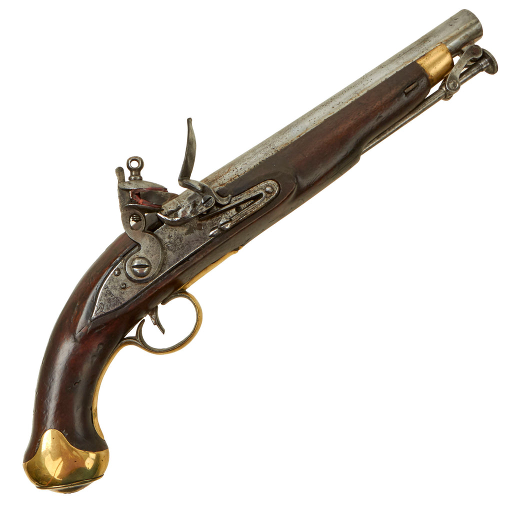 Original British Napoleonic New Land Pattern Tower Flintlock Dragoon Pistol marked to the 18th Light Dragoons - Waterloo Participant Original Items