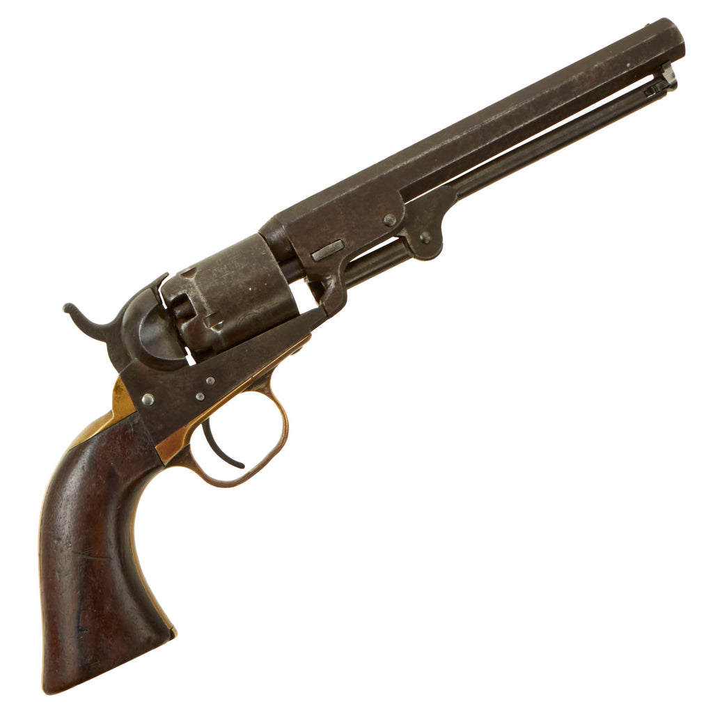 Original U.S. Civil War Colt M1849 Pocket Percussion Revolver with 6" Barrel & Partial Cylinder Scene made in 1859 - Matching Serial 157431 Original Items