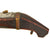 Original Japanese Edo Period Tan-zutsu Matchlock Tanegashima Pistol with Ornate Silver and Brass Inlaid Barrel - Circa 1750 Original Items