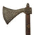 Original Indian 18th Century Axe with Silver-Inlaid Head & Original Shaft Original Items