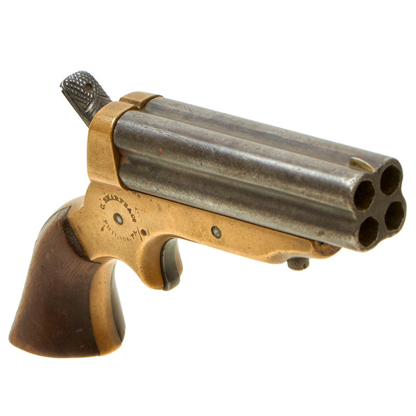 Original U.S. 19th Century Sharps Model 2C .30 Rimfire 4 Barrel Brass ...