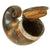 Original Scottish Victorian Silver Mounted Ram’s Horn Snuff Mull Named to Capt. H. Ramsden of the 42nd Regiment of Foot Original Items