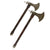 Original French Napoleonic Era Pair of Naval Axes Engraved Toulon - Re-Hafted- C. 1790 Original Items