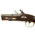 Original U.S. Colonial Era Silver Mounted Flintlock Pocket Pistol with Engraved Brass Trigger Guard - Circa 1780 - 1800 Original Items