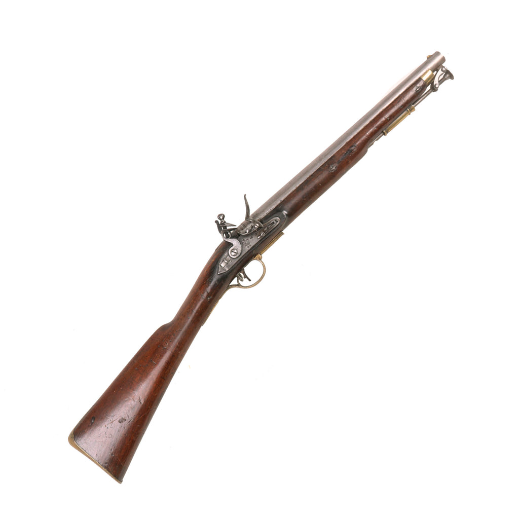 Original British Napoleonic Tower Paget Model 1805 Flintlock Short Light Cavalry Carbine with Captured Ramrod - Circa 1810 Original Items