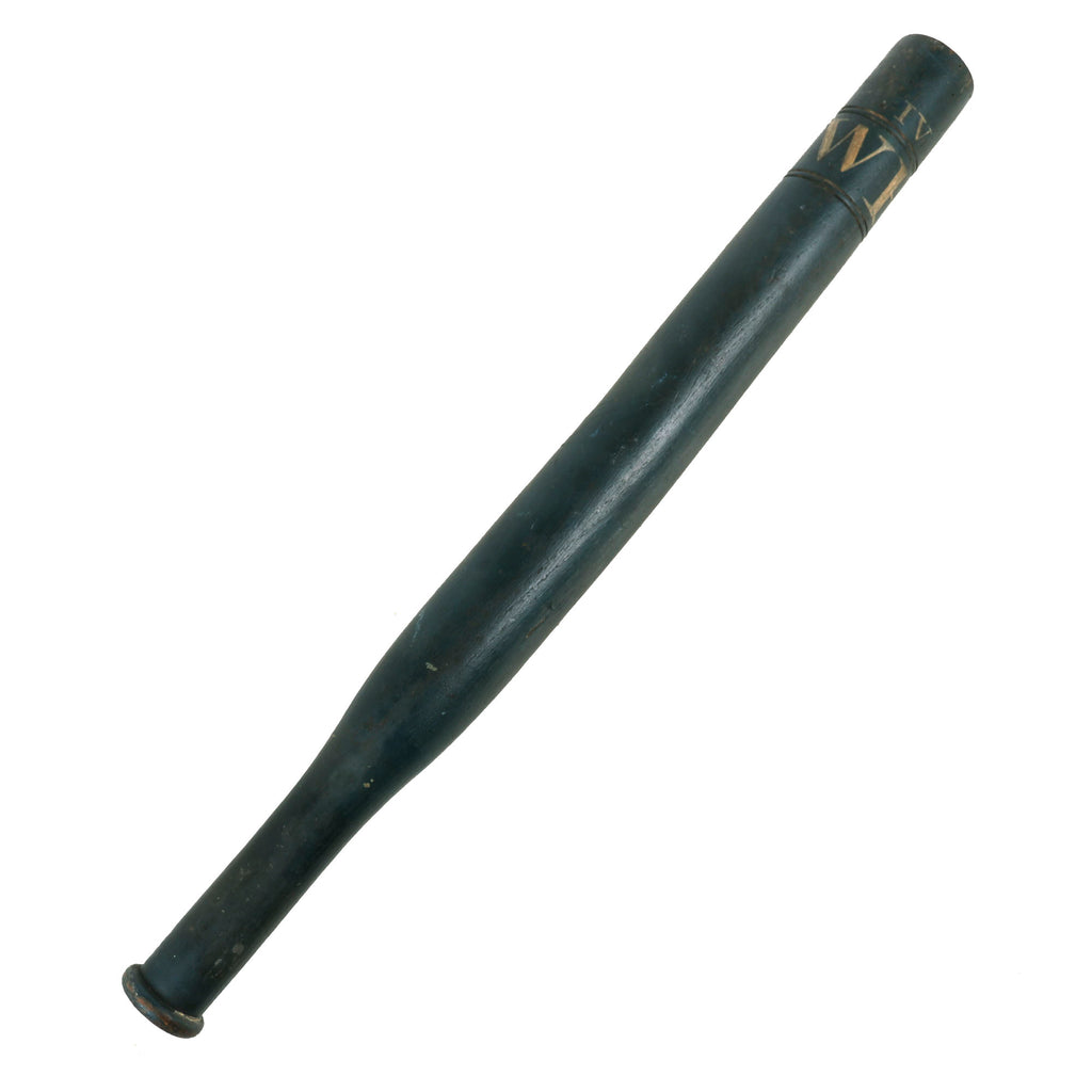 Original British Post-Napoleonic Era William Rex IV (1830-1837) Painted Bobby Police Truncheon Original Items