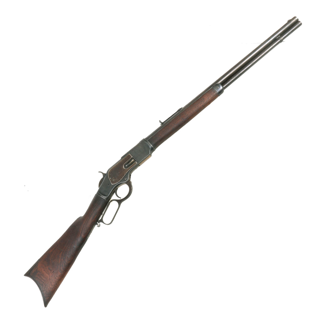 Original U.S. Winchester First Model 1873 .44-40 Lever Action Repeating Rifle with Round Barrel Serial 7945 - Made in 1875 Original Items