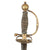 Original French Seven Years’ War Era Glorious Officer’s Small Sword with Engraved Blade, Gilt Shell Guard, & Silver Wire-Bound Grip - Circa 1760 Original Items