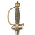 Original French Seven Years’ War Era Glorious Officer’s Small Sword with Engraved Blade, Gilt Shell Guard, & Silver Wire-Bound Grip - Circa 1760 Original Items