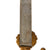 Original German Mid-18th Century Baroque Gilt Brass Mounted Hirschfänger Hunting Sword with Shell Grip and Leather Scabbard