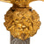 Original German Mid-18th Century Baroque Gilt Brass Mounted Hirschfänger Hunting Sword with Shell Grip and Leather Scabbard