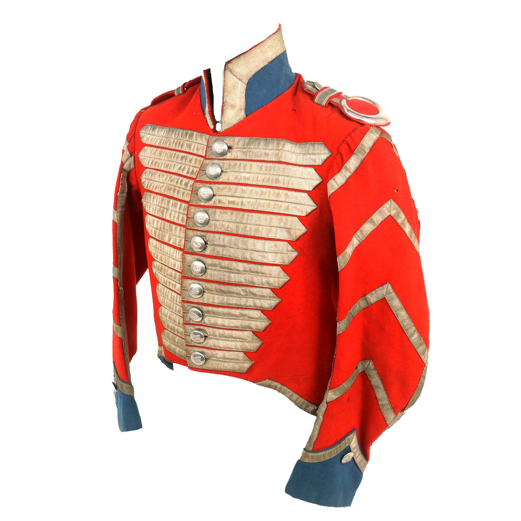 Original Imperial German Pre-WWI Saxon Garde Reiter Dress Coatee with Shoulder Boards by F & A. Diringer of Munich Original Items