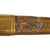 Original Continental European 18th Century Gilt Brass Hunting Sword with Faceted Agate Grip, Etched and Gilt “NEC TEMERE NEC TIMIDE” Blade and Scabbard