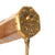 Original Continental European 18th Century Gilt Brass Hunting Sword with Faceted Agate Grip, Etched and Gilt “NEC TEMERE NEC TIMIDE” Blade and Scabbard