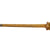 Original Continental European 18th Century Gilt Brass Hunting Sword with Faceted Agate Grip, Etched and Gilt “NEC TEMERE NEC TIMIDE” Blade and Scabbard