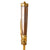 Original Continental European 18th Century Gilt Brass Hunting Sword with Faceted Agate Grip, Etched and Gilt “NEC TEMERE NEC TIMIDE” Blade and Scabbard